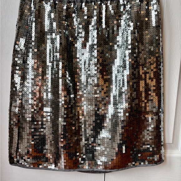 Joe Fresh Silver Skirt with Sequin Detail for Cocktail - Picture 2 of 6